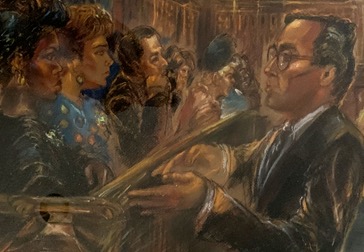courtroom drawing
